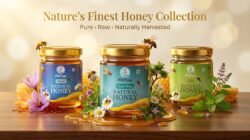 Natural Honey Combo Pack of 3 - Tulsi Honey, Moringa Honey & Forest Honey  100% Pure & Natural